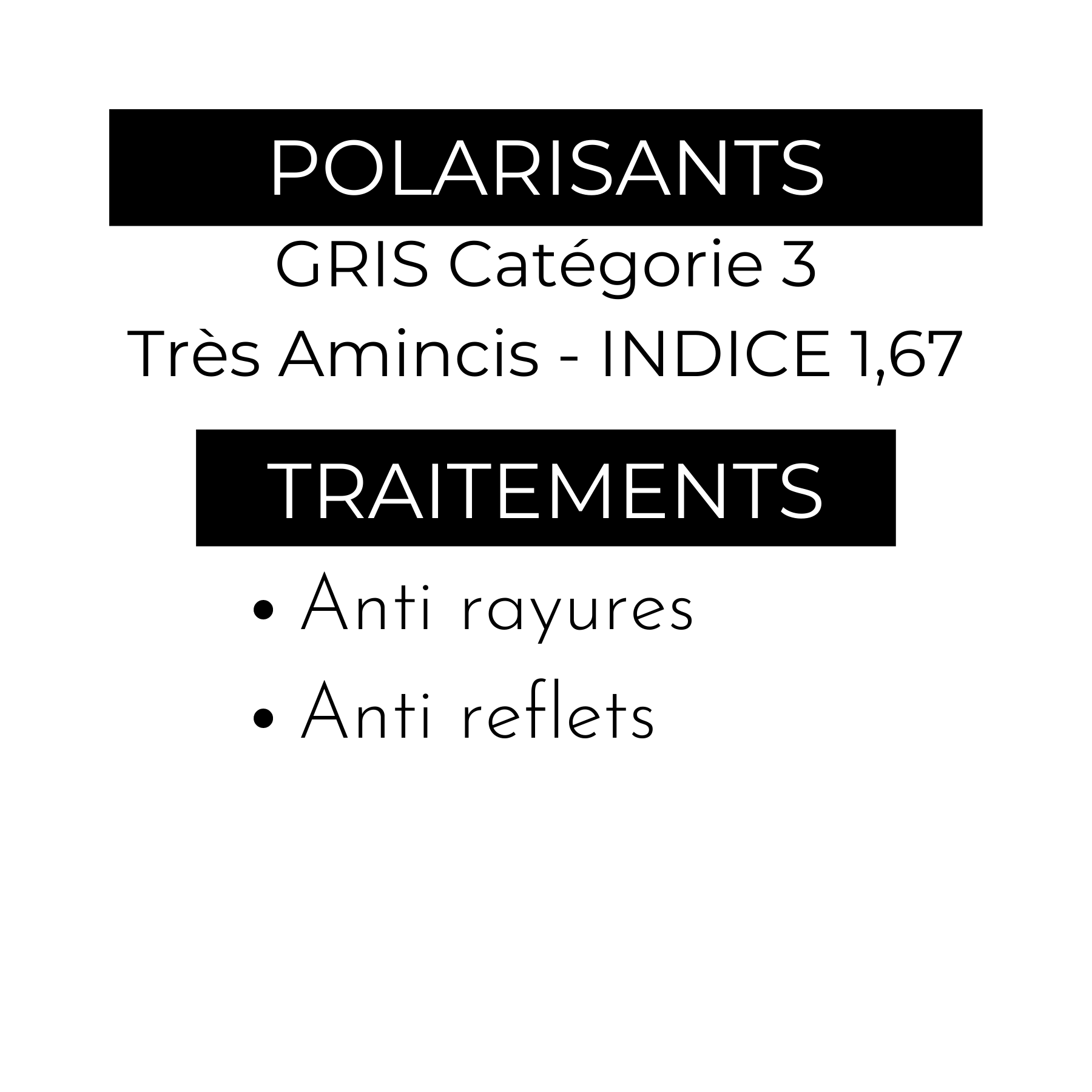 Forfaits Verres